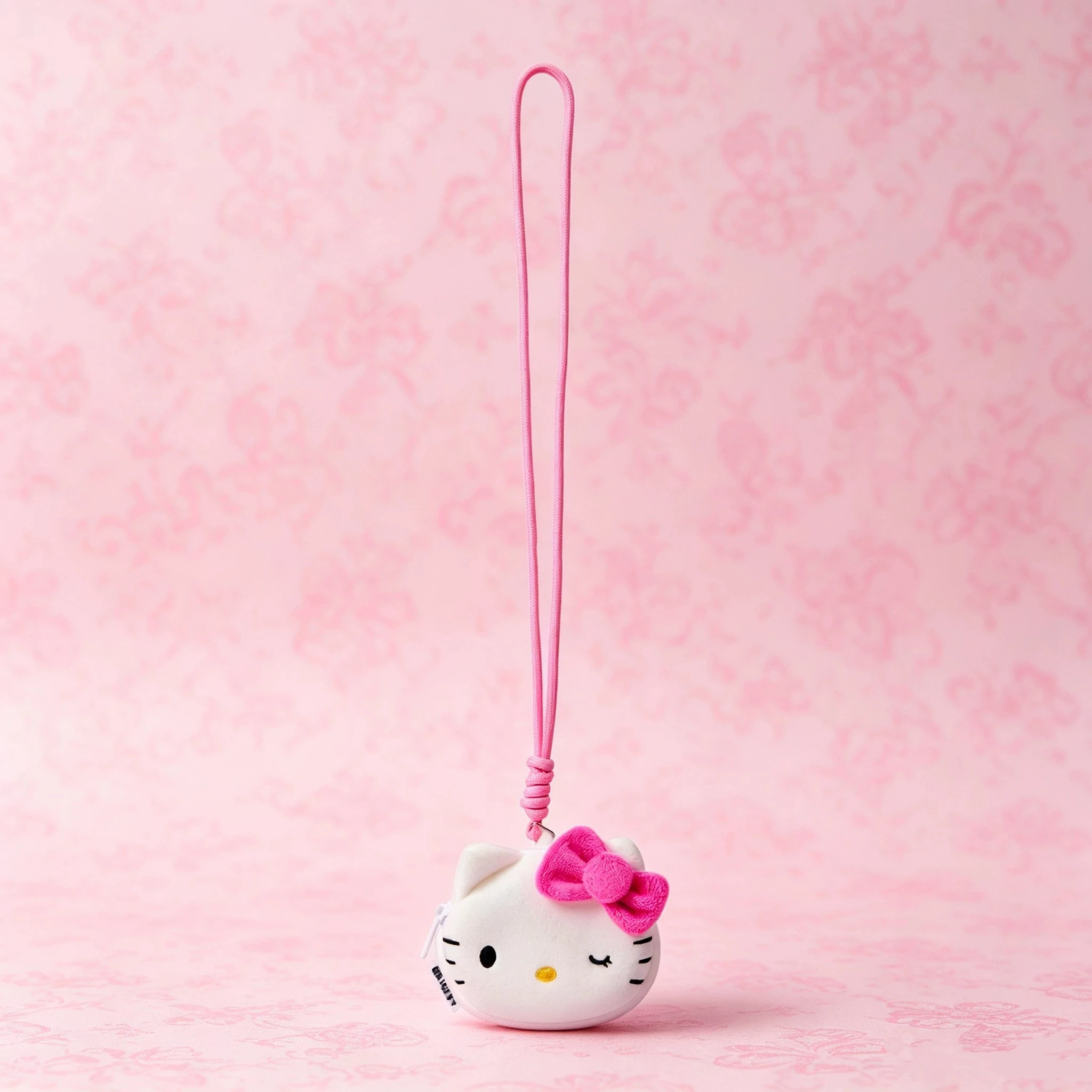 Монетница-брелок Sanrio Hello Kitty: милый мультяшный кошелек на шею, держатель для ID-карт, маленький дорожный кошелек, подвеска-сувенир для фанатов