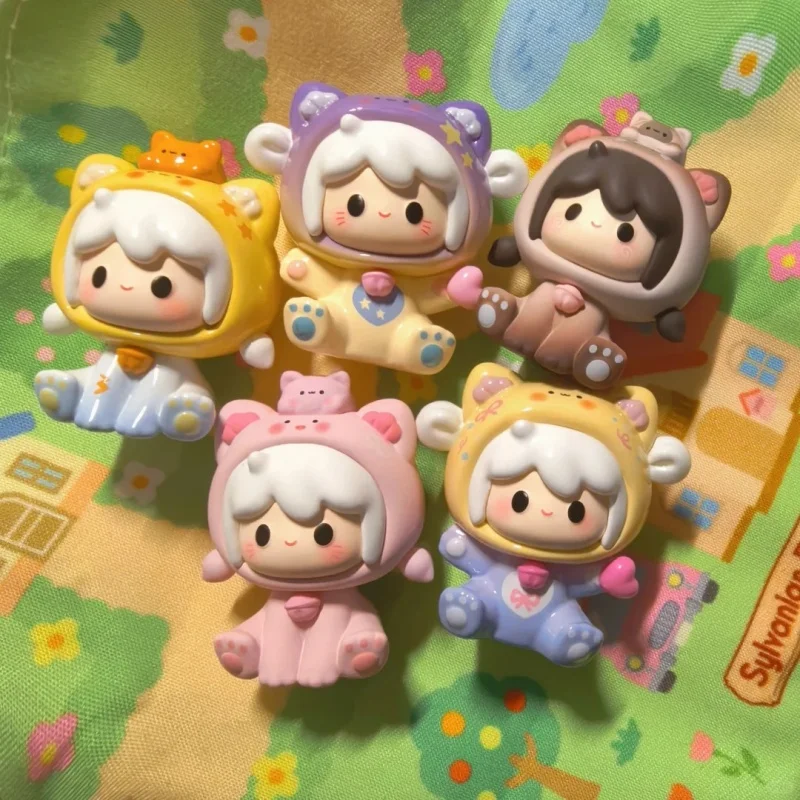 جديد Uu Youyou First Gener and Little Meow سلسلة وقت السفر حقيبة أعمى صغيرة المد اللعب Q نسخة تحصيل نموذج سطح المكتب هدية