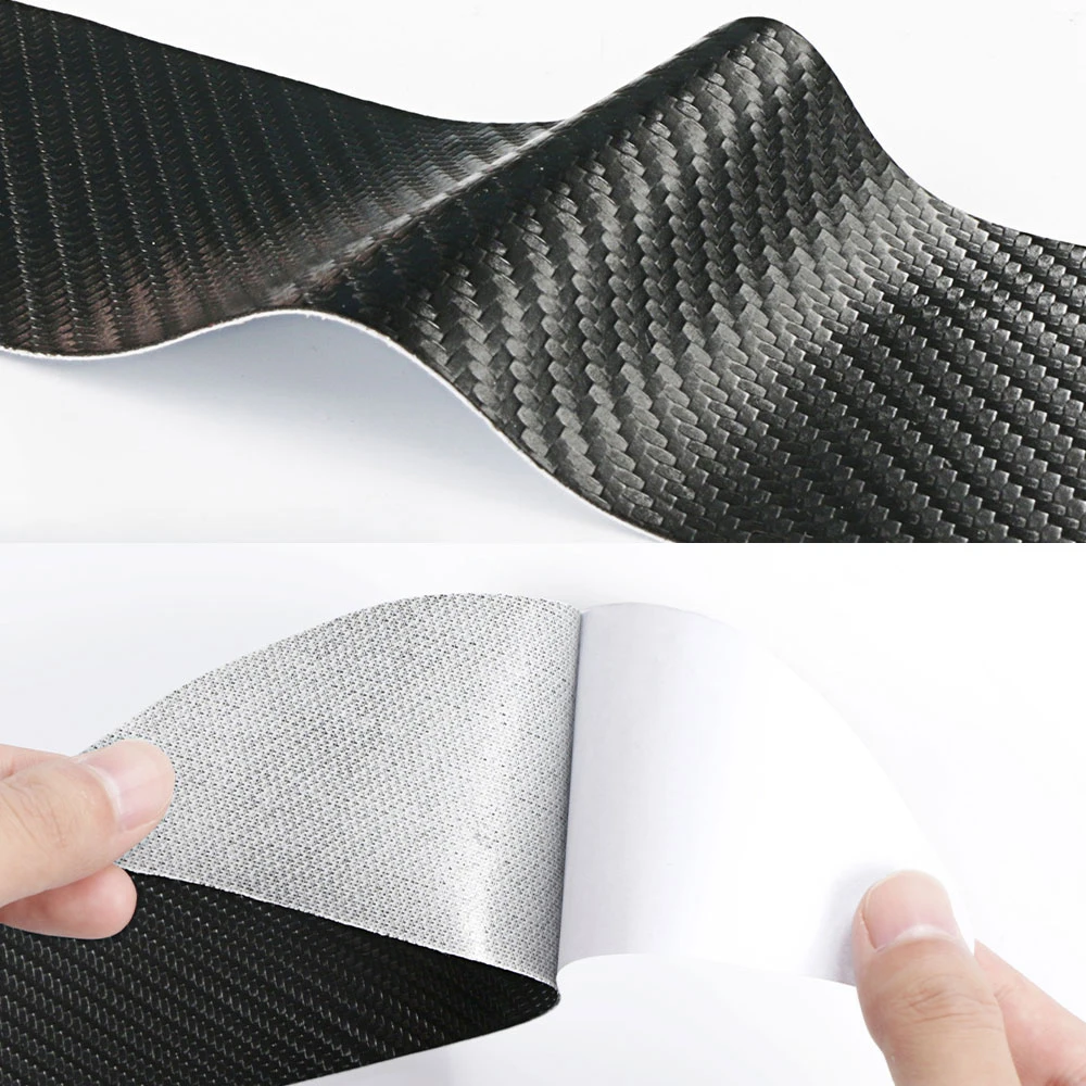 المصد الخلفي للسيارة ملصق لشركة هيونداي I20 I10 I30 Sonata I40 IX35 جذع ألياف الكربون الجلود حامي غطاء اكسسوارات السيارات