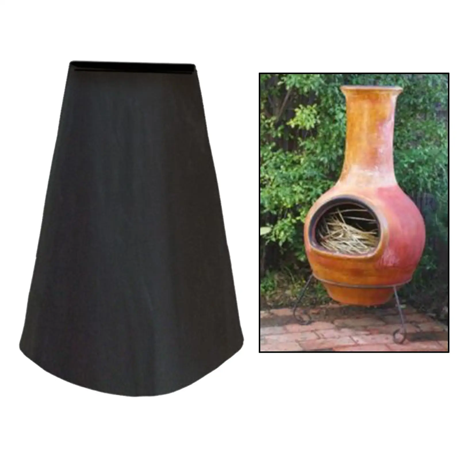 Outdoor Fire Pit Chiminea Cover Waterproof Heavy Duty for Patio Garden Backyard Round Square Rectangle BBQ Protector Sun Rain