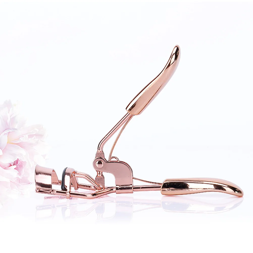

Premium Stainless Steel Eyelash Curler in Rose Gold Ergonomic Design for Safe Effective Curling Makeup Essential
