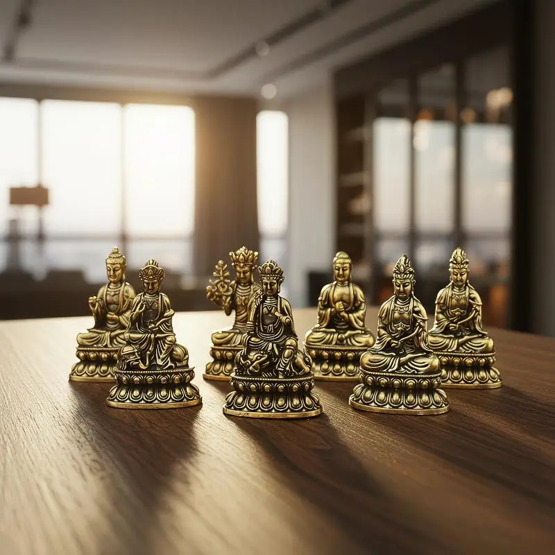 1Pcs New Brass Eight Guardian Statues, Zodiac Birth Figurines For Home And Desktop Decoration, Pocket-Sized