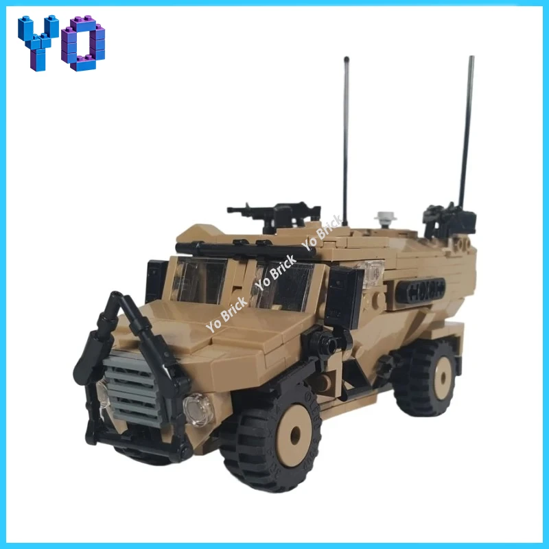 

Набор для сборки модели военной машины Foxhound / Ocelot MRAP, 436 деталей, MOC, готовый к сборке, коллекционный, декоративный, игрушка-конструктор, подарок