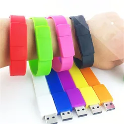 JASTER Bracelet USB Flash Drive 64GB Black Wristband Pen Drive 32GB Creative Gifts Memory Stick 16GB Water Proof External Storag