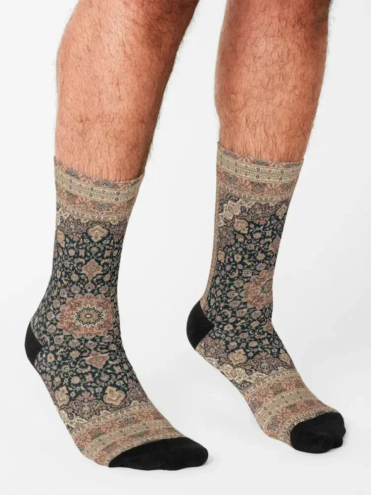 Antique Persian rug Socks Stockings anime happy floor Men Socks Luxury Brand Women's