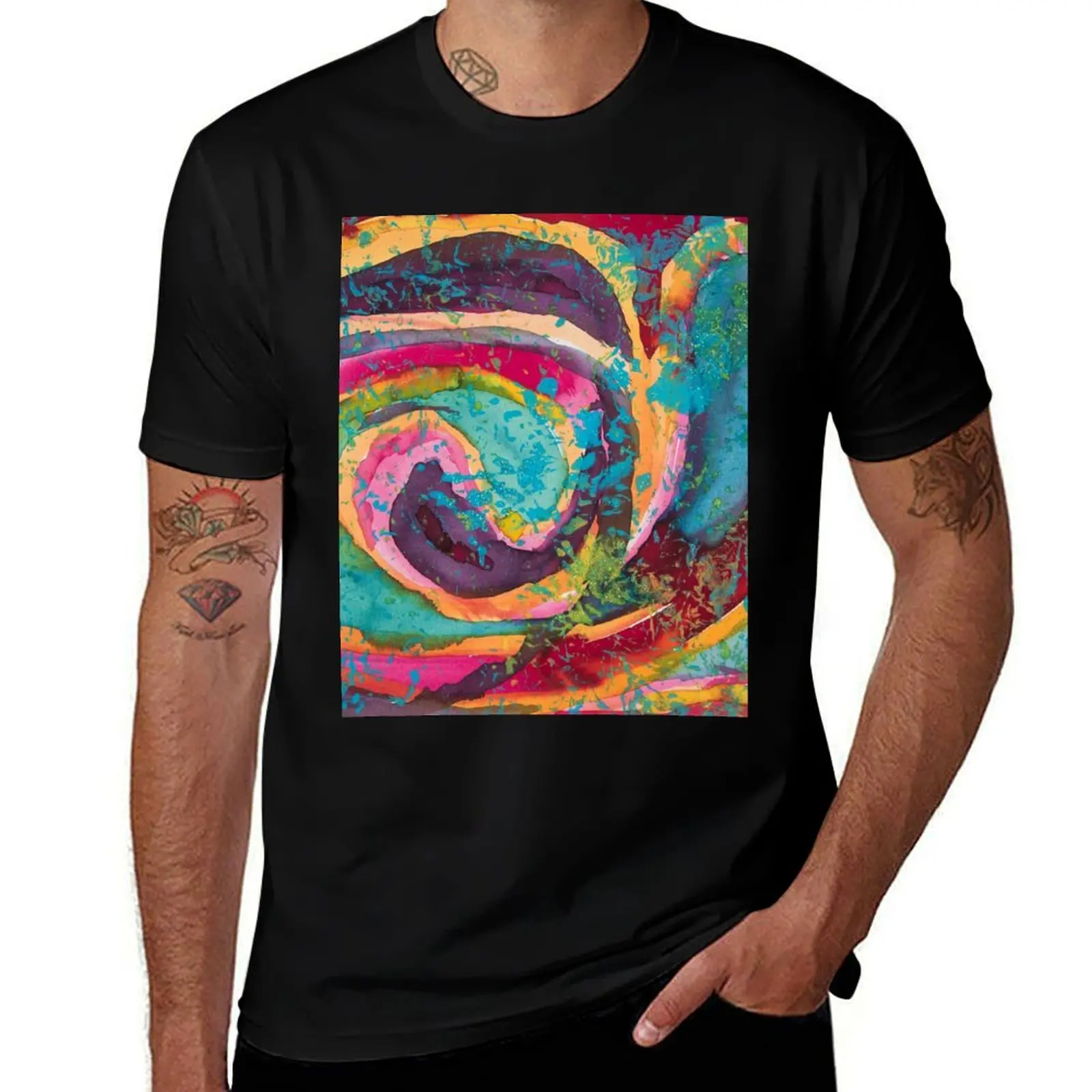 Rainbow Lollipop T-Shirt sublime graphic t shirt vintage men t shirt