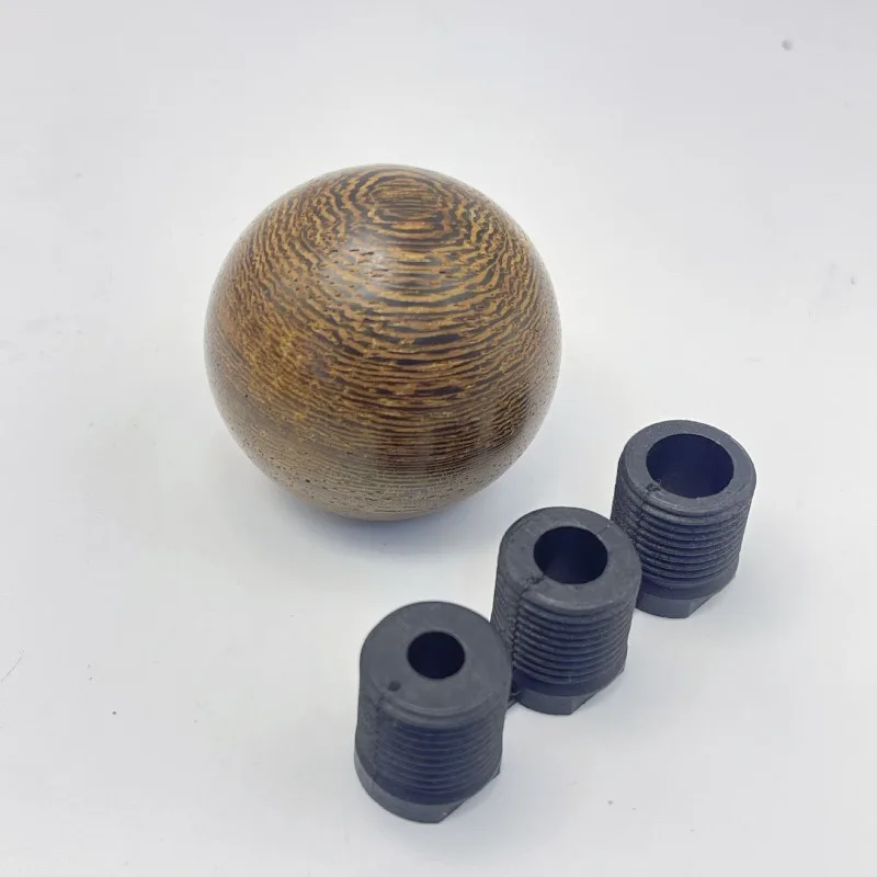 Natural Wood Round Gear Shift Knob Manual Transmission Universal Car Shifter Handle Ball Lever Stick Interior Accessories Gifts