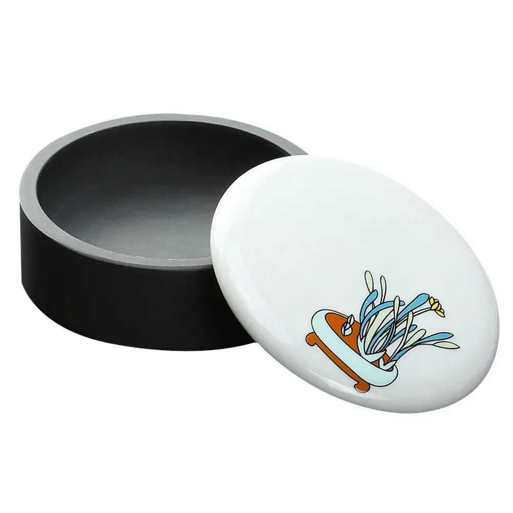 1Pcs Handcrafted Inkstone Grinding Slab with Cover for Chinese Calligraphy Sumi Painting Smooth Ink Stick Grinding Surface view 2