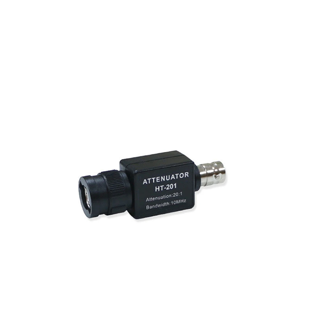 HT201 Attenuator Signal 20:1 10MHz Bandwidth Passive Attenuator for Oscilloscope Signal Generator