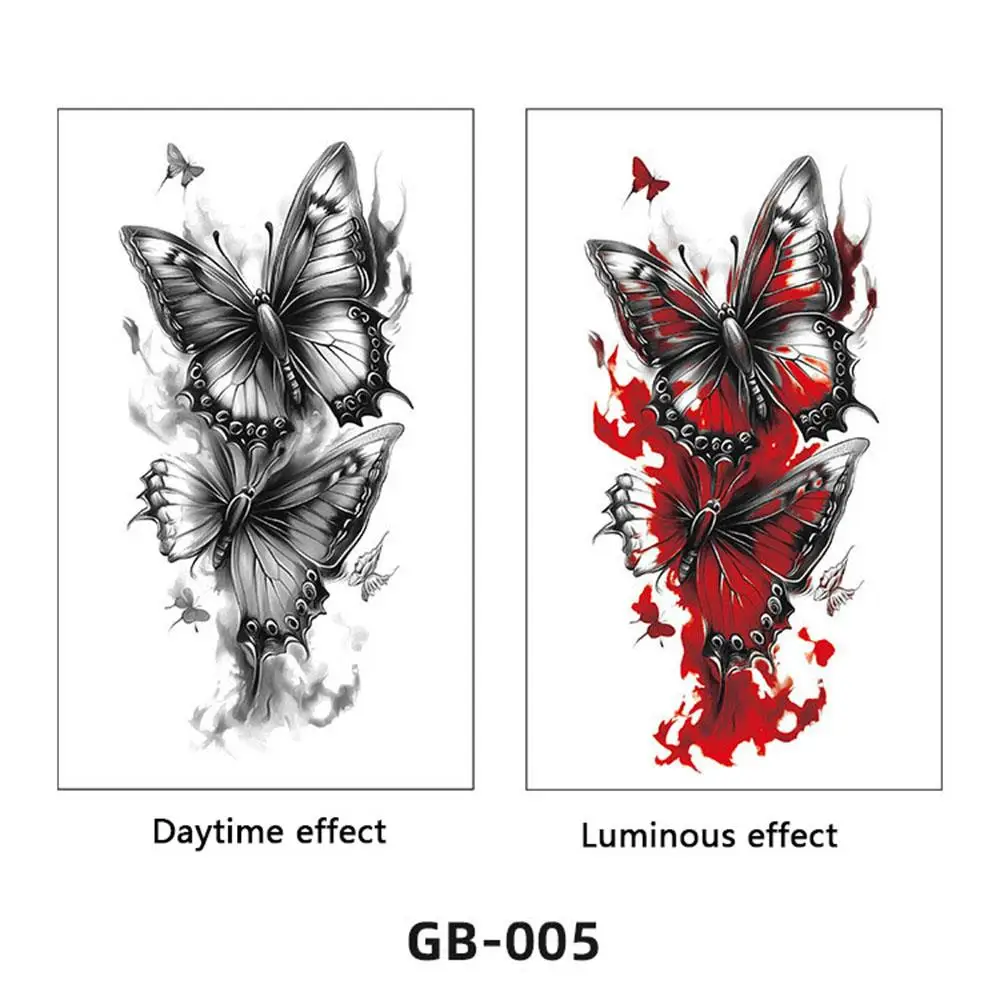 Tijdelijke Fake Tattoo Kleurverandering Water Transfer Paster Langdurig item Kleurrijke Body Art Waterdichte Tijger Tattoo Sticker