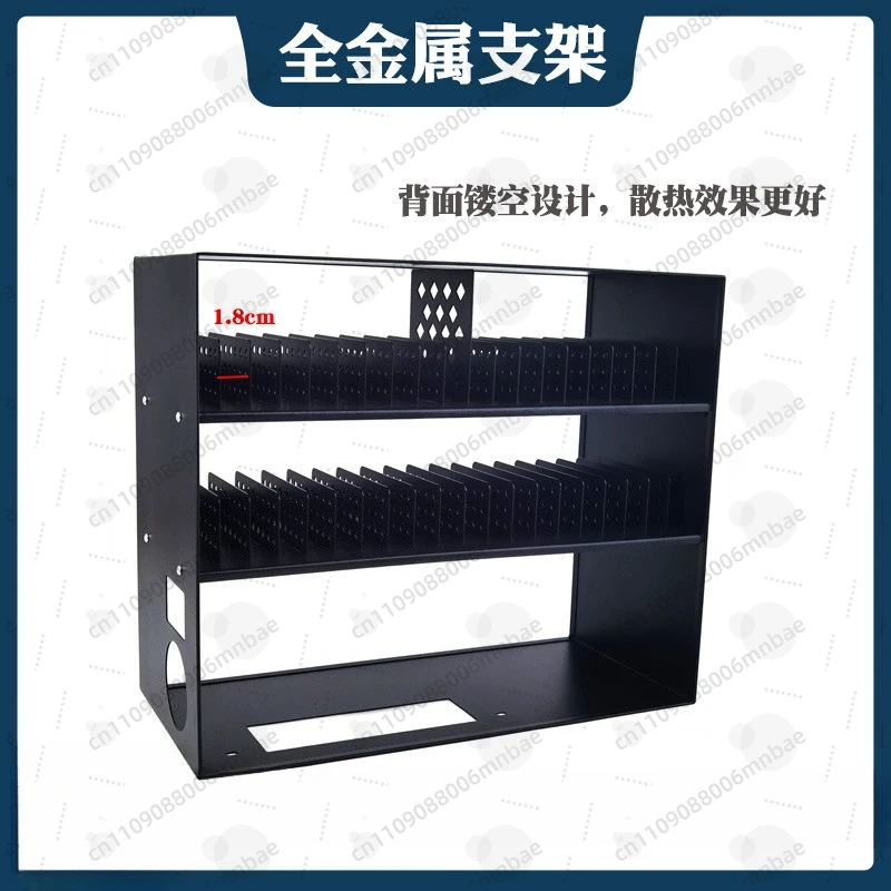 Multi-position mobile phone holder plus hard all-metal mobile phone charging rack, multi-port charger 40-bit full set