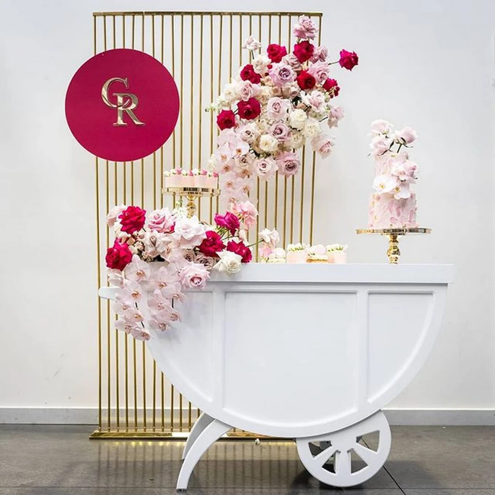 100X200cm /metal backdrop arch / artificial flower row stand wall shelf