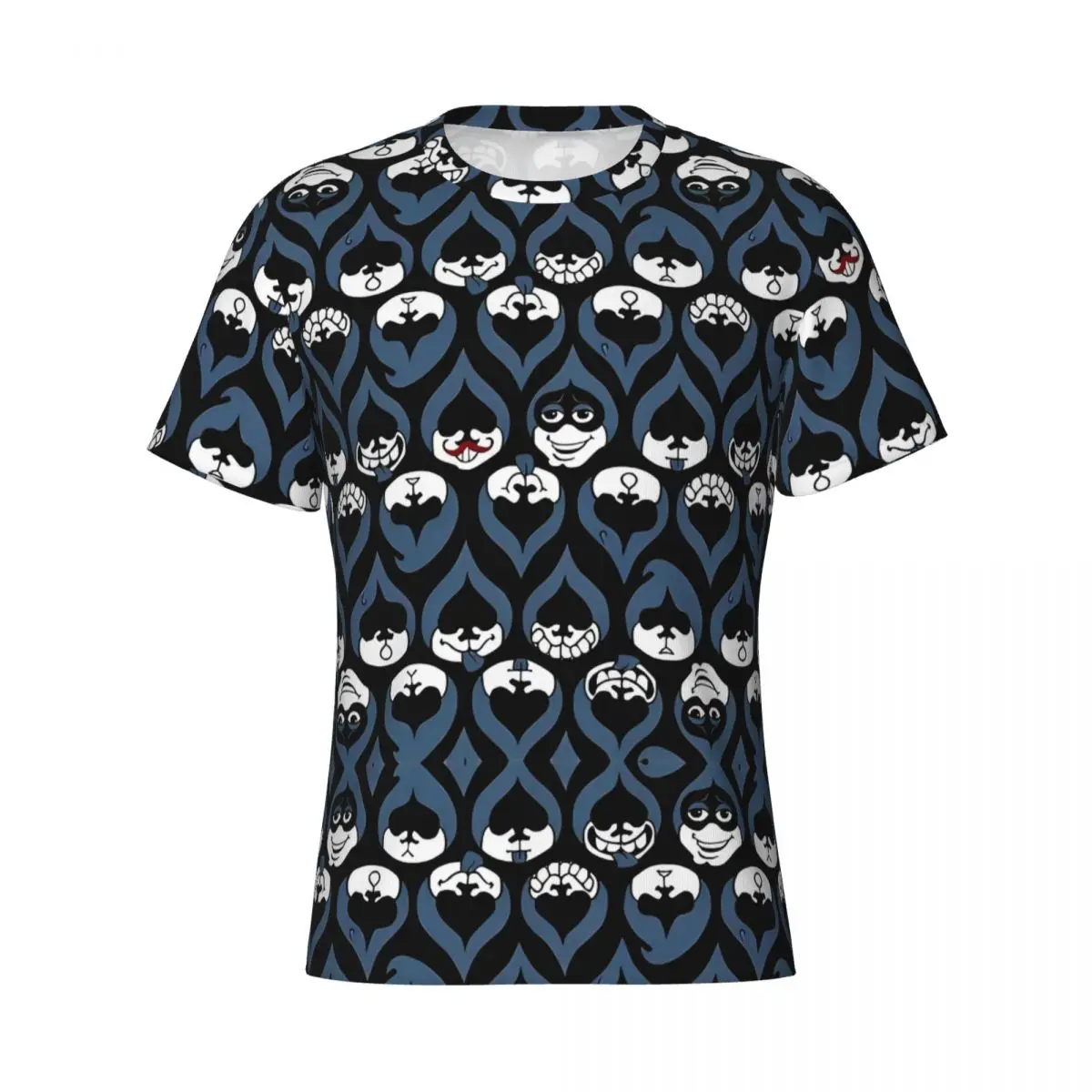 Men Women's T-Shirt Deltarune - Lancer Face Drop Pattern Fun Polyester Tees Short Sleeve T Shirt Crewneck Clothes Classic