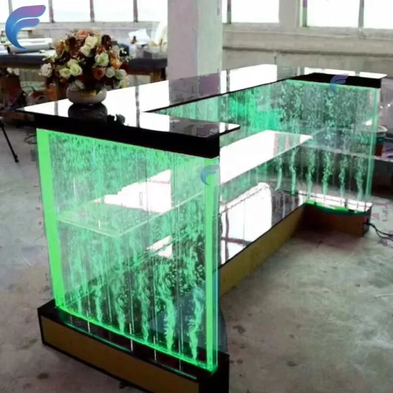 Light Emitting Diode Clear Acrylic Stick/Family Table, Clear Acrylic Stick Plastic Modern Commercial Furniture