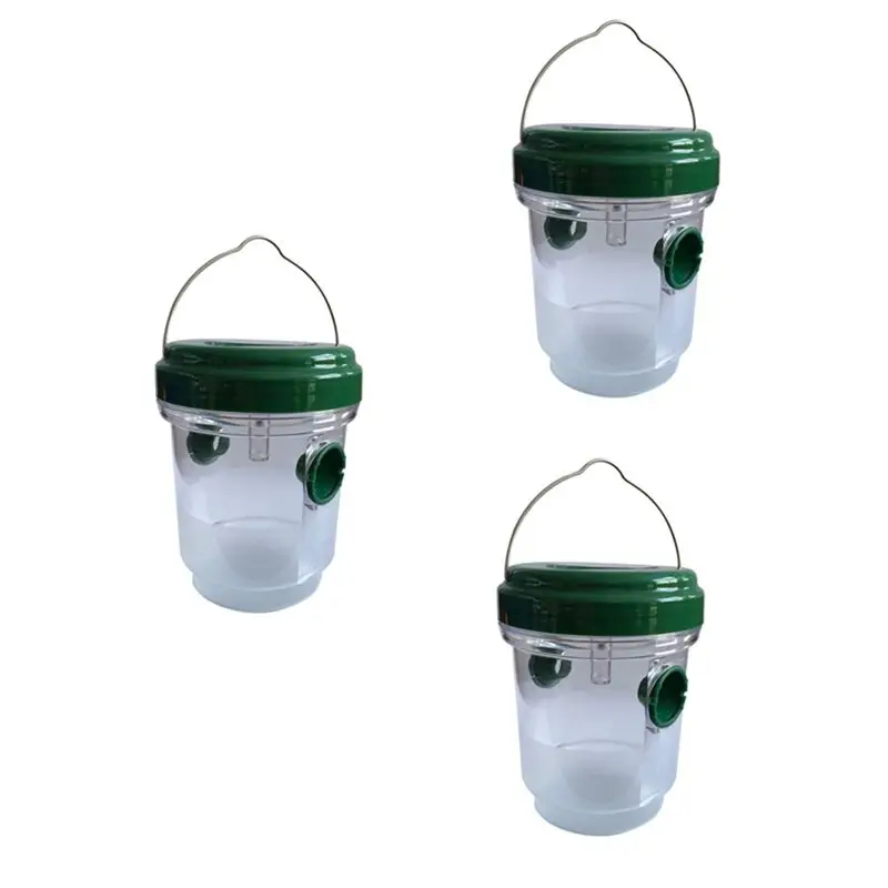 

AT13 Solar Powered Hanging Wasp Trap, Wasp Trap With UV Led Light, Reusable Wasp Trap