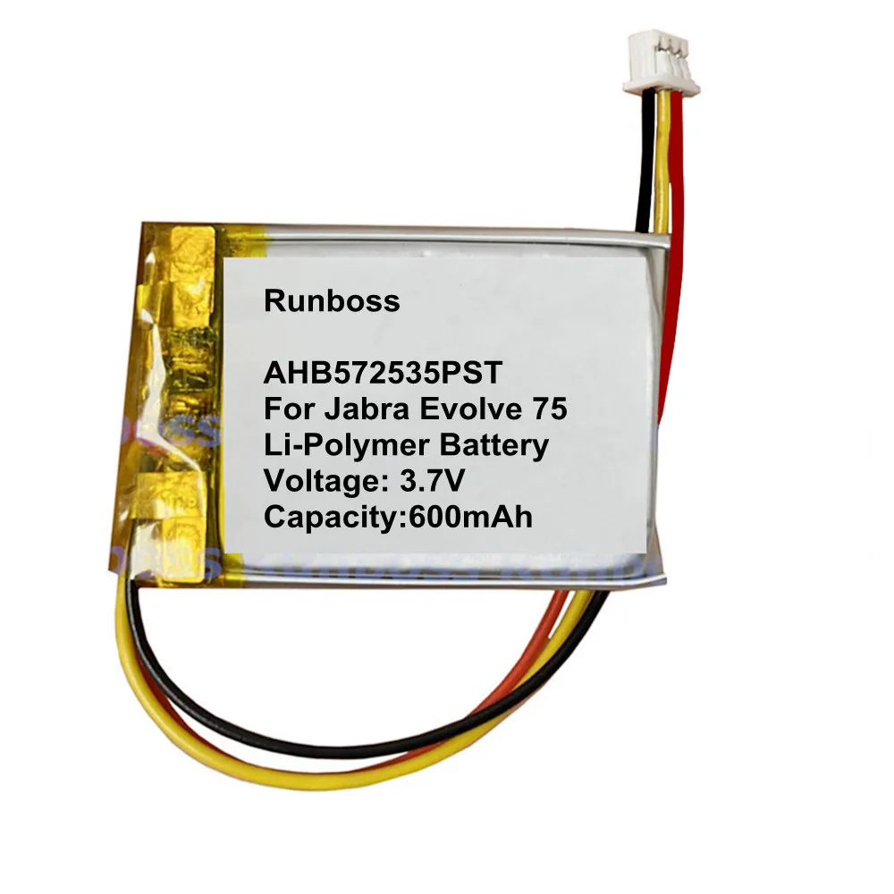 Batterie de casque sans fil 600mAh AHB572535PST pour Jabra Evolve 75