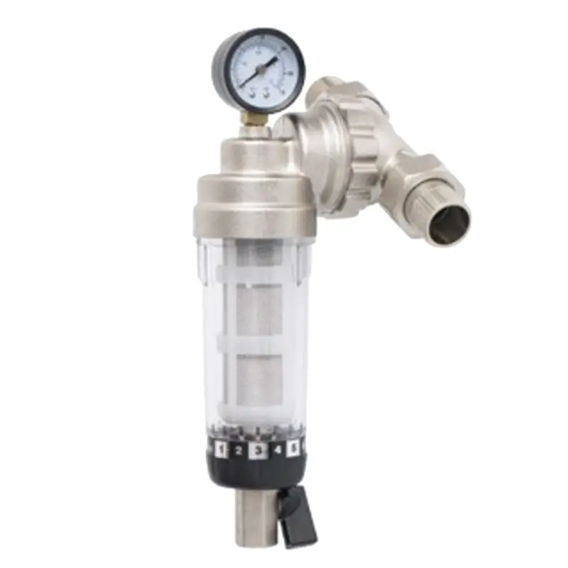 

Whole House Central Filter 360 Degree Universal Rotating Valve Filter Reusable Sediment Water Filter-AT36