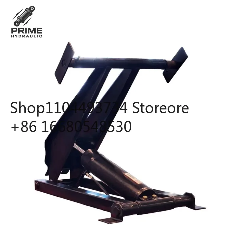T3sPH520 Dump Trailer Scissor Hoist with Heavy Wall Steel Tubing and Robust Hinge Points