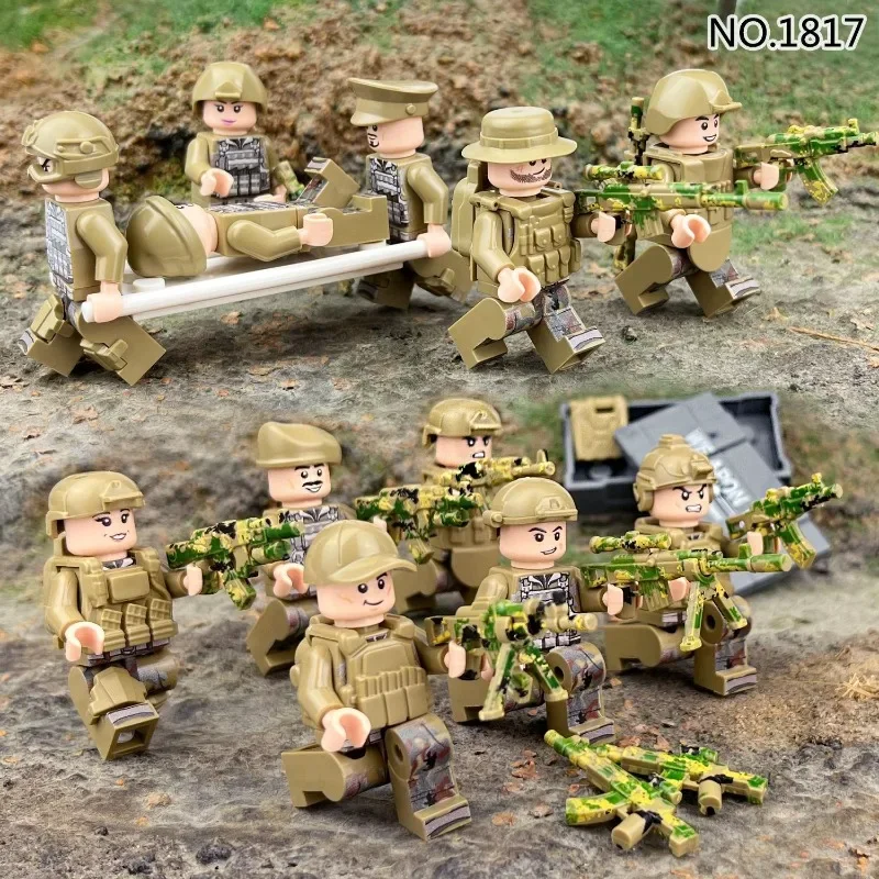 子供用ビルディングブロックおもちゃミニフィギュアヒューマノイド人形漫画のキャラクター誕生日プレゼント子供のための教育プレイセット