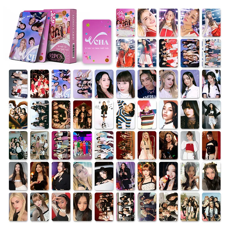 92pcs/set Kpop Idol Lomo Cards VCHA Photocards Postcard for Fans Collection