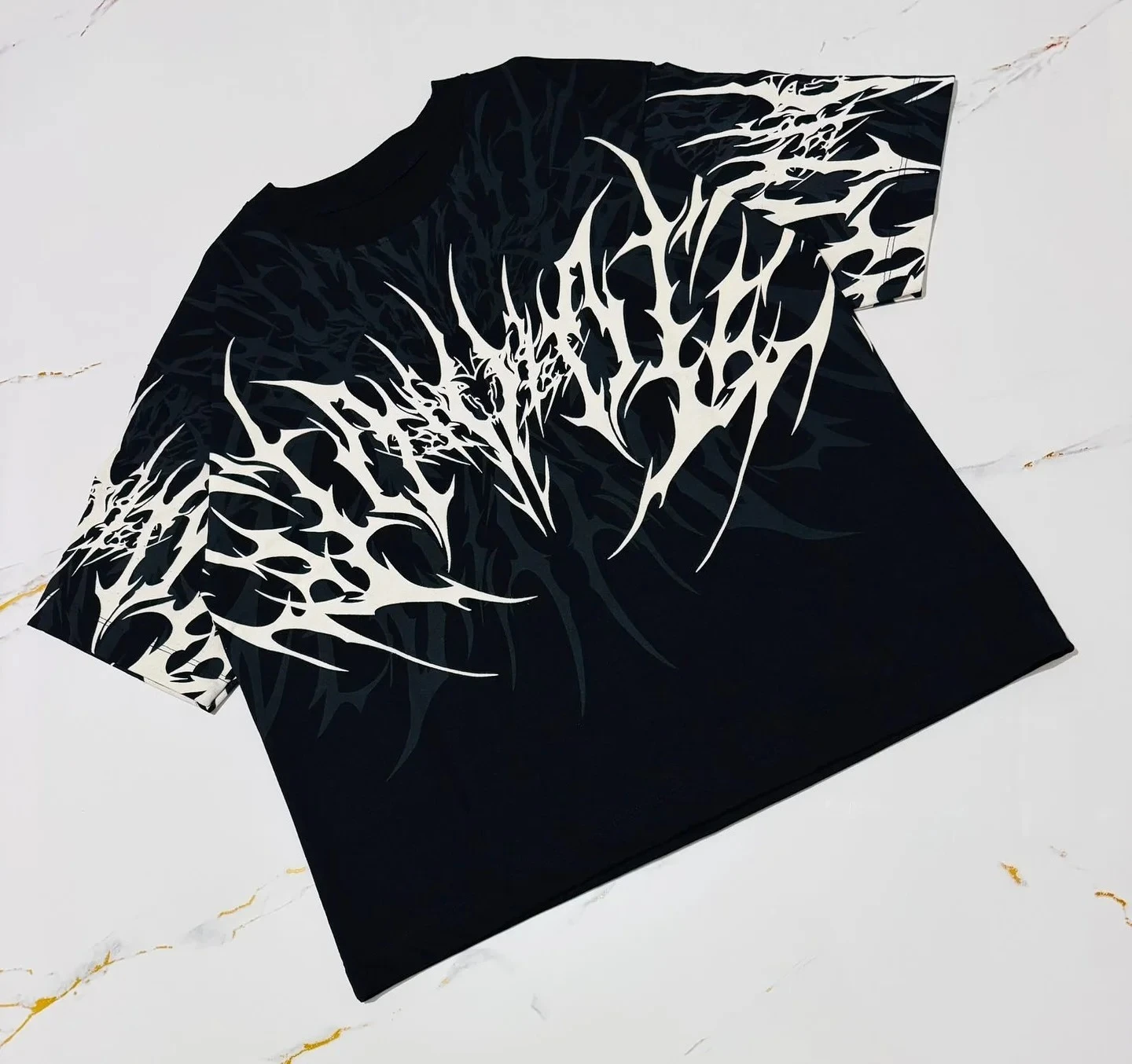 2026 Hochwertiges Cyberpunk-T-Shirt für Herren für Outdoor, Street-Gothic, Hip-Hop-Muster, perfekt für den täglichen Gebrauch, schnelltrocknend, atmungsaktiv – Detail 3