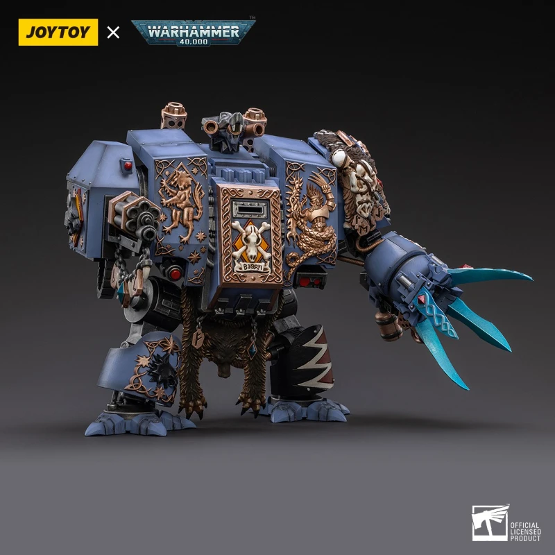 JOYTOY Warhammer 40K 1/18 Action Figure Space Wolves Bjorn The Fell-Handed Mecha Warrior Anime Figure Joint Modello mobile Giocattolo