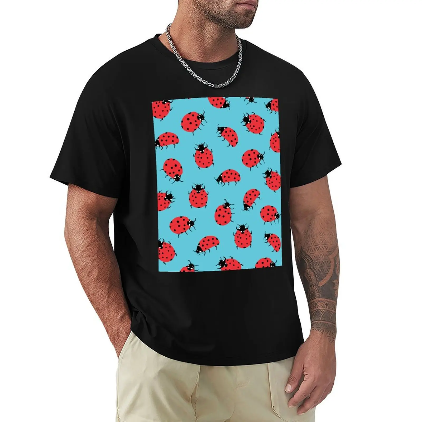 Ladybugs T-Shirt t shirts for man cotton soft T-Shirt