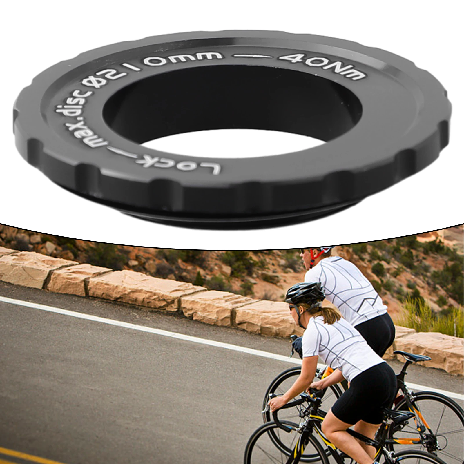 

1Pc Bicycle Centerlock Disc Brake Lockring For 9mm/12mm/15mm Axle Center Lock Disc Lock Cover Quick Release Hub