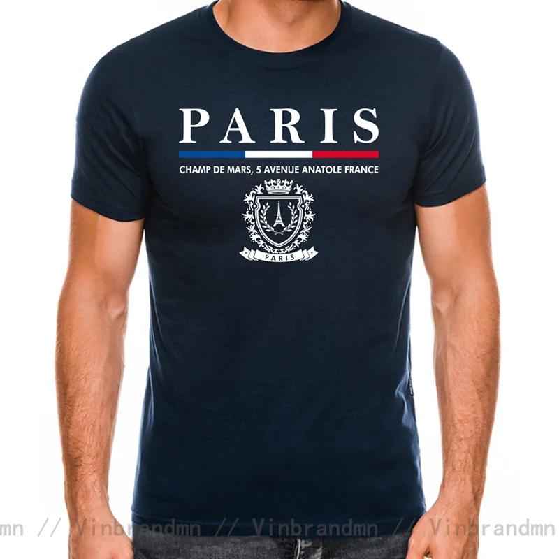 2024 Summer Hot Sale Online Paris T-Shirt Souvenirs De Paris T Shirt Trendy Fashion French Flag Western Style Clothing Camisetas