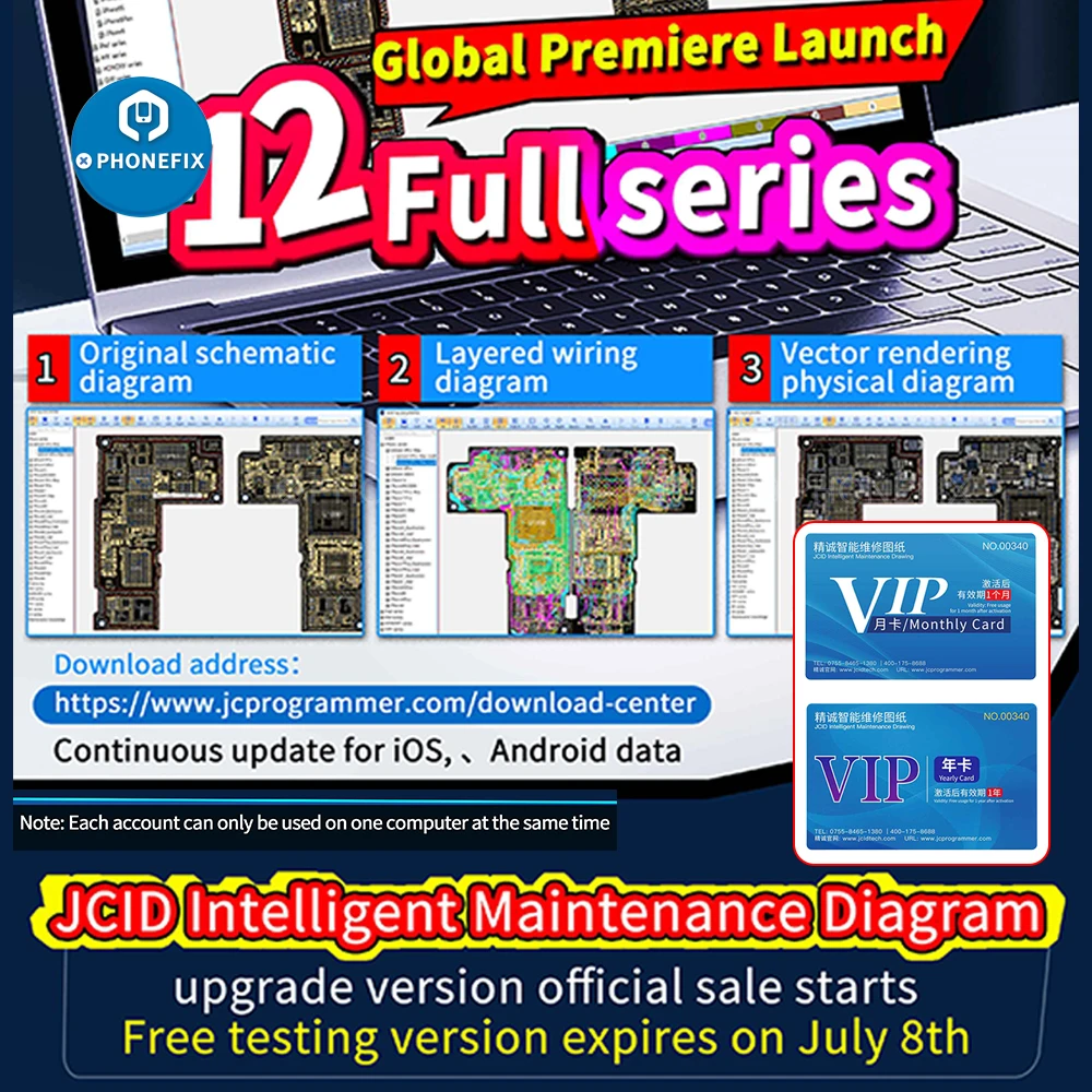 Imagem -06 - Jcid Rbox Bus Analyzer para Iphone e Android Phone Signal Fault Detection Repair Tool com jc Drawing Software Posicionamento Rápido