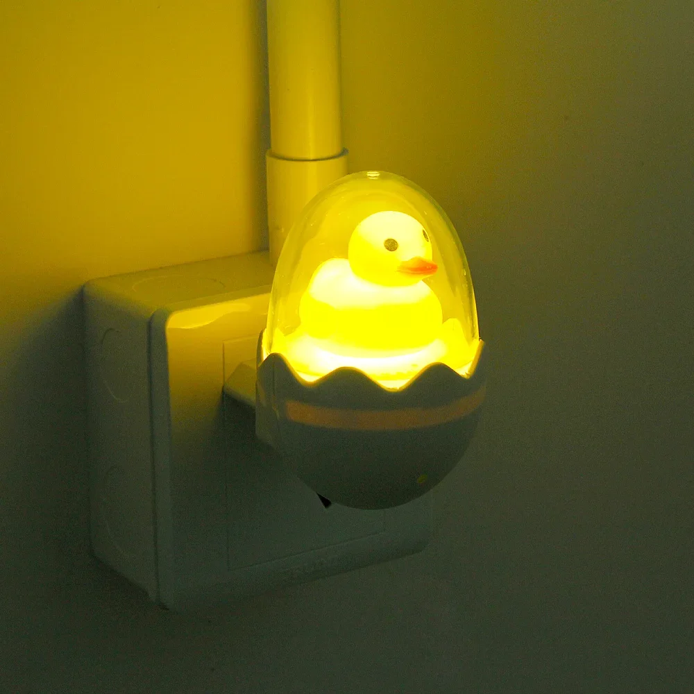 

Cute Yellow Duck LED Night Light Sensor Control Dimmable Lamp Remote Control EU Plug 220V for Home Bedroom Children Kids Gift