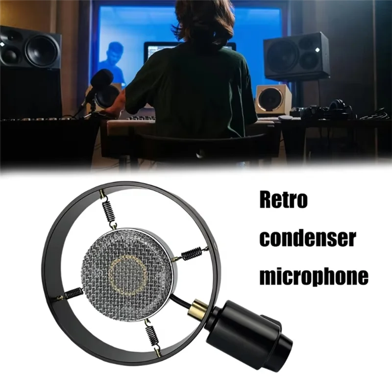 

AA08-Classical Microphone Photography Props Condenser Microphone For Recording Video Work