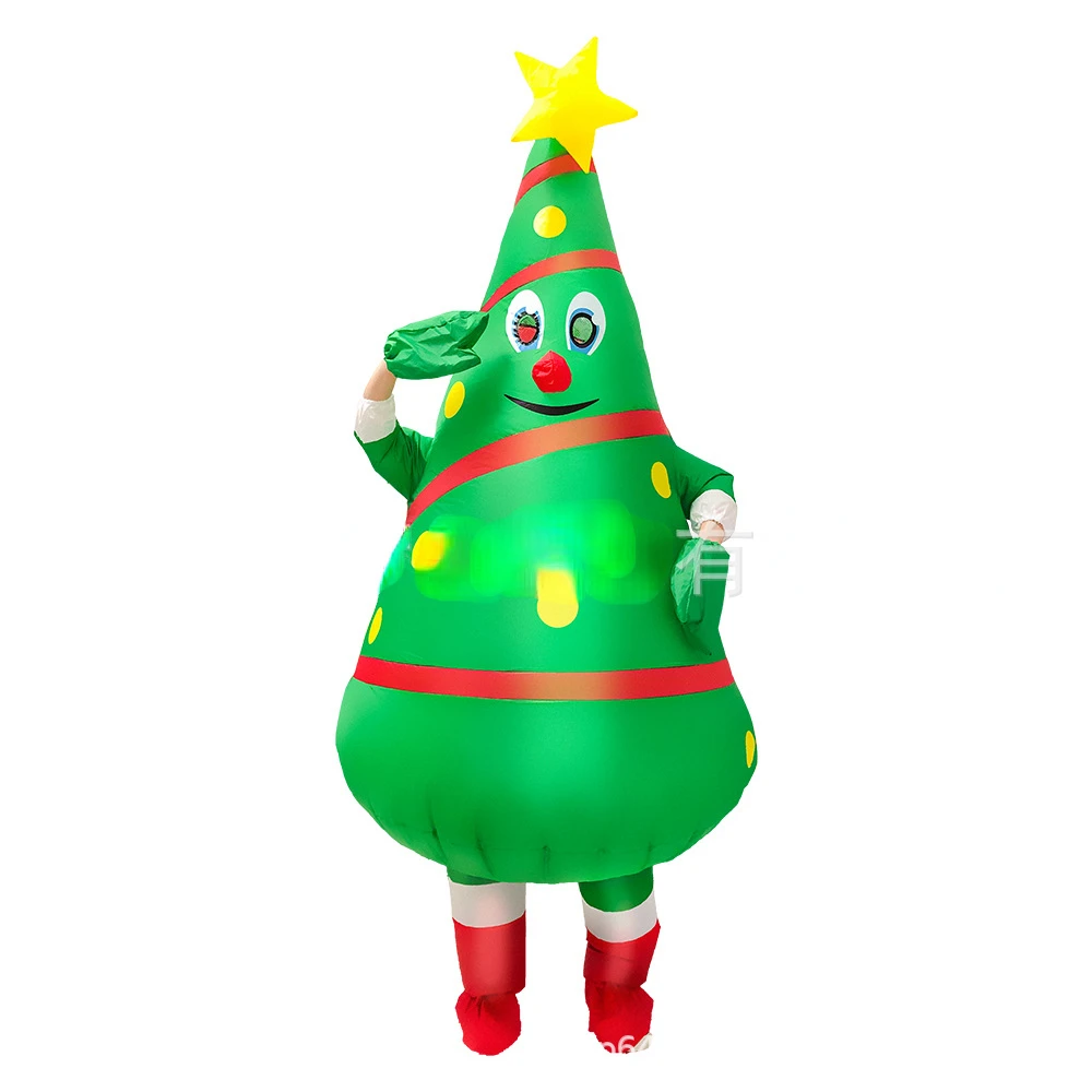 

Cosplay Tree Inflatable Suit for Christmas Winter Party Dress-up Costumes for Adult