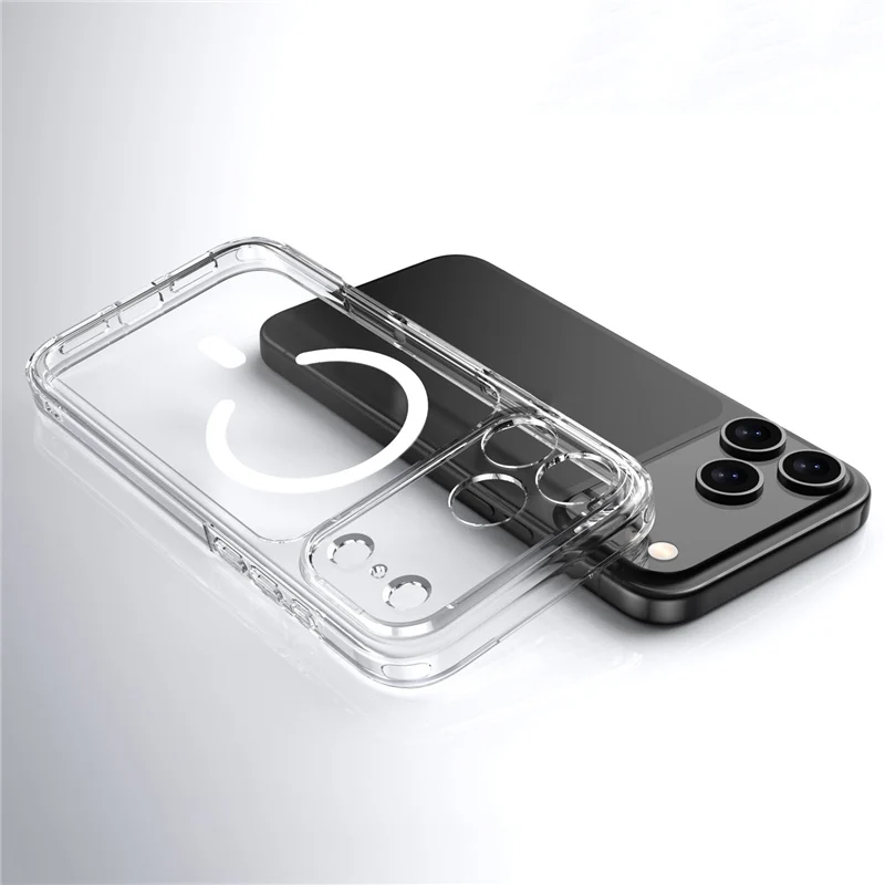 

Luxury Clear Shockproof Magsafe Magnetic Case For iPhone 17 Air 17Pro 17 Pro Max Wireless Charging Shockproof Hard Back Cover