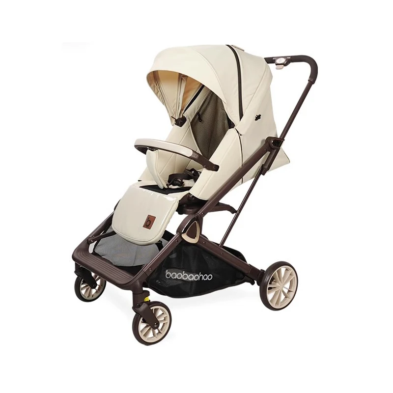 CK2 New Two-way Four-wheel Stroller can sit or lie down Lightweight Foldable 0-3 Years Old Baby Stroller