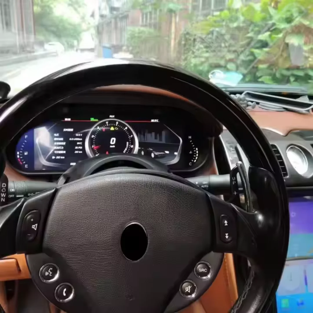 

12,3-дюймовый для Maserati GT 2007-2015 Quattroporte 2004-2012, цифровая приборная панель Linux, экран дисплея, автомобильный спидометр