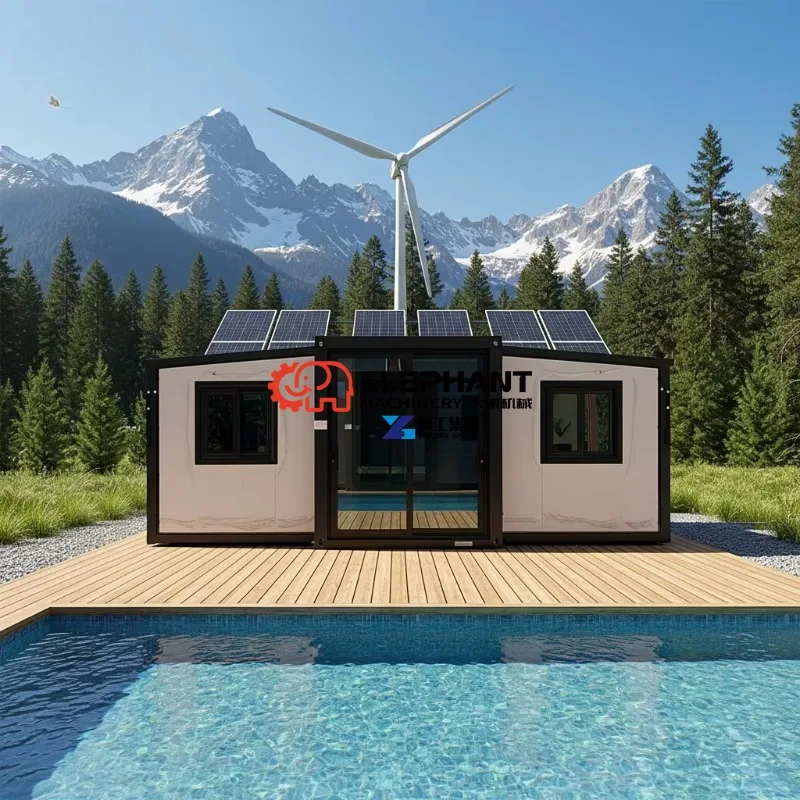 New Prefab Cabin 40FT Container House with 3 Bedroom Expandable Container House for Home Use