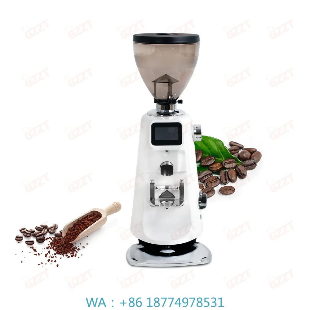 Aluminum Coffee Grinder 74MM Flat Burr 1.2kg Bean Capacity Built‑In Weighing Scale for Professional Barista Coffee Application