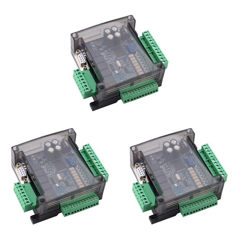 

3X FX3U-14MR PLC Industrial Control Board 8 Input 6 Output Programmable Control Relay Output, 24 V PLC Control