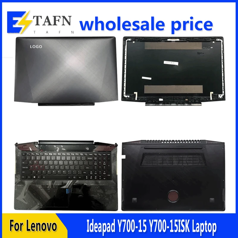 

New For Lenovo Ideapad Y700-15 Y700-15ISK Laptop LCD Back Cover Front Bezel Upper Palmrest Bottom Base Case Keyboard Hinges