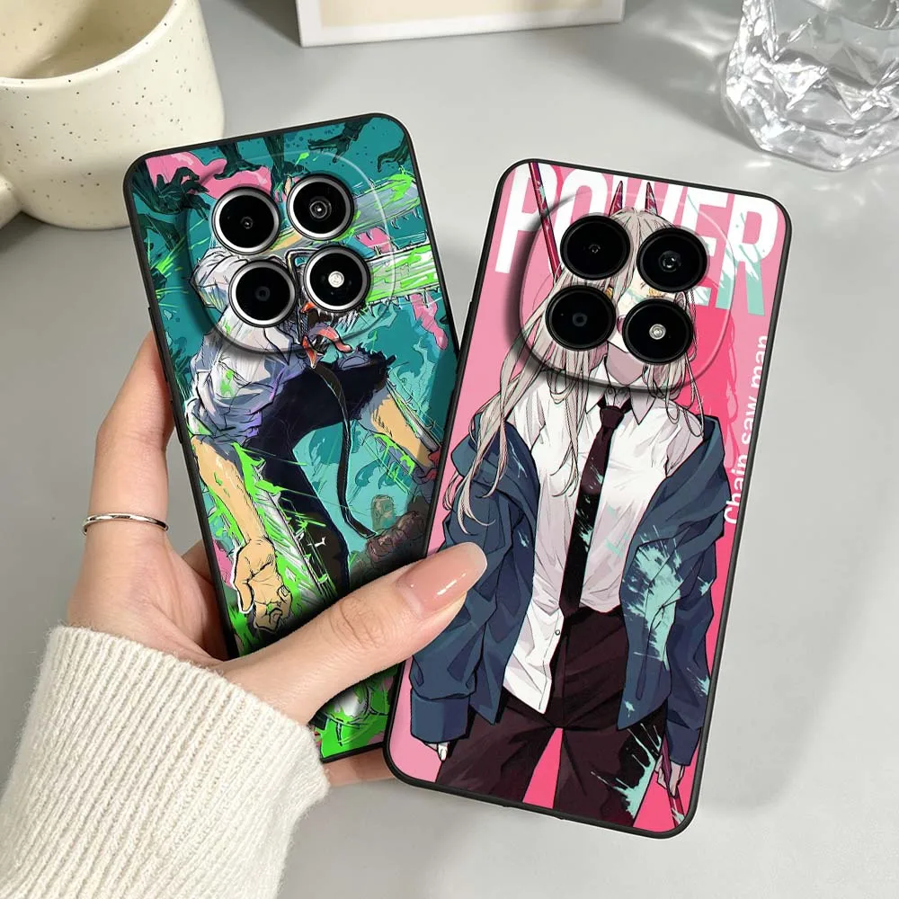 

Anime Chainsaw Man Comics Phone Case For Xiaomi Mi Poco X8 X7 X6 X5 X4 X3 M8 M7 M6 M5 F8 F7 F5 Pro 4G 5G Black Soft Cover