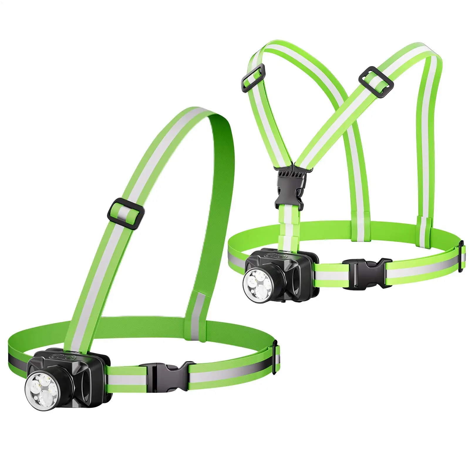 Chest Running Light 1000LM, Adjustable LED LampWaterproof Headlamp for Night Safety,  Hiking Cycling Camping Work Jogging