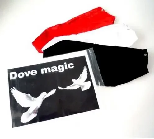 Dove Pocket (White or Red) MagicTricks Accessories Stage Magic Props Close Up Comedy Gadgets Joke Magia Toys Magician Magie