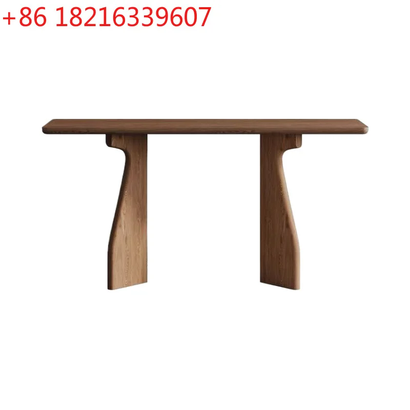YAO new Chinese-style solid wood entrance porch plan Zen simple corridor Qiaotou hotel end view platform