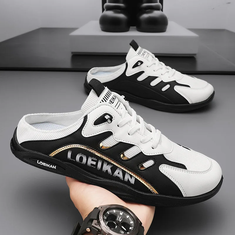 

Мужские тапочки, модная мужская повседневная обувь на плоской подошве, обувь с мягкой подошвой, мужские кроссовки, Zapatos De Hombre 2025