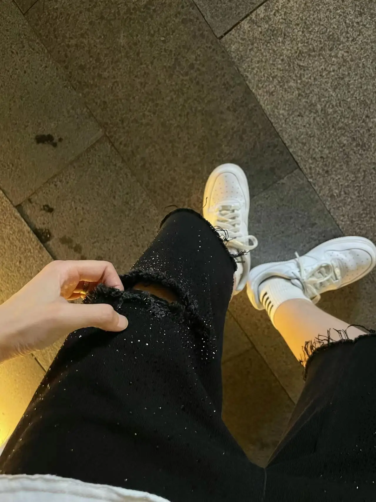 Korean Version Original Fashion Heavy-duty Rhinestone Denim Ripped Shorts Trendy Casual Loose Unisex Versatile Sports Shorts