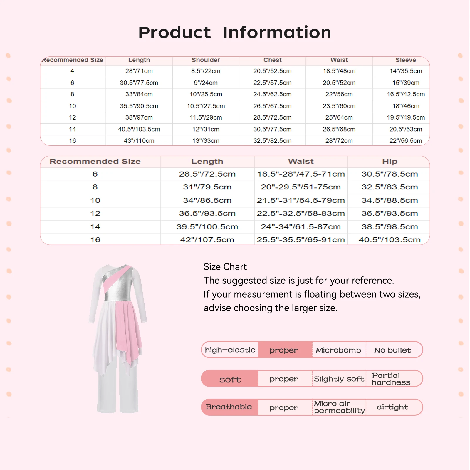 طفل الفتيات الثناء الرقص الغنائي الزي العبادة أداء زي طويل الأكمام لامع كتلة اللون فستان مع مجموعة السراويل واسعة الساق