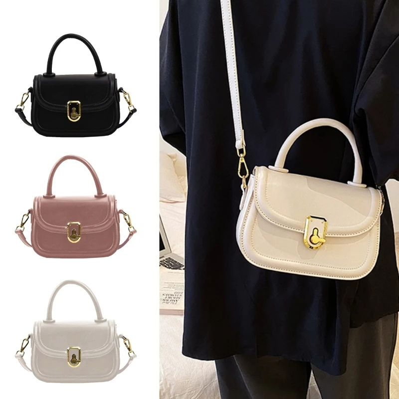 Vintage Sling Bag PU Leather Crossbody Shoulder Bags Business Office Handbag