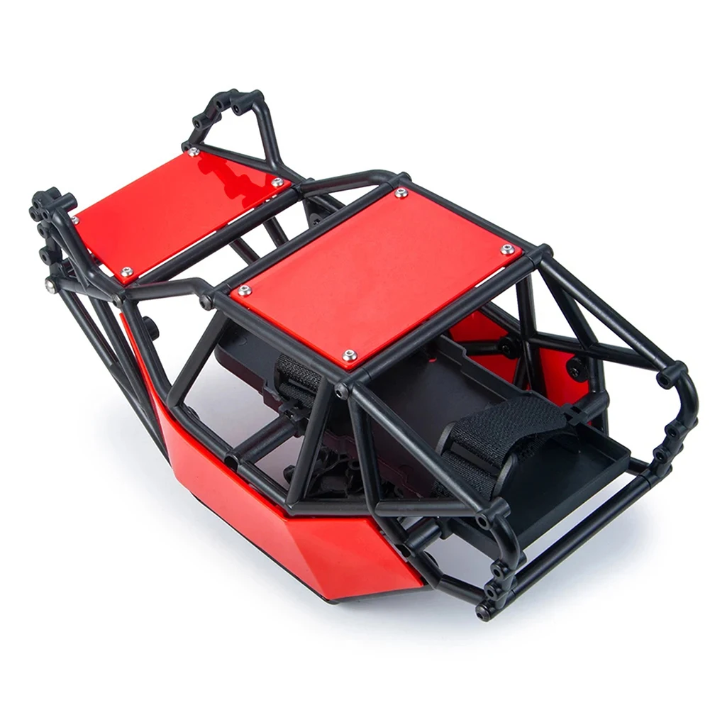 RCTOYFUN Plastic & Nylon Roll Cage Body Shell for 1/10 Axial SCX10 RC Crawler Car Rock Buggy Chassis DIY Upgrade Parts