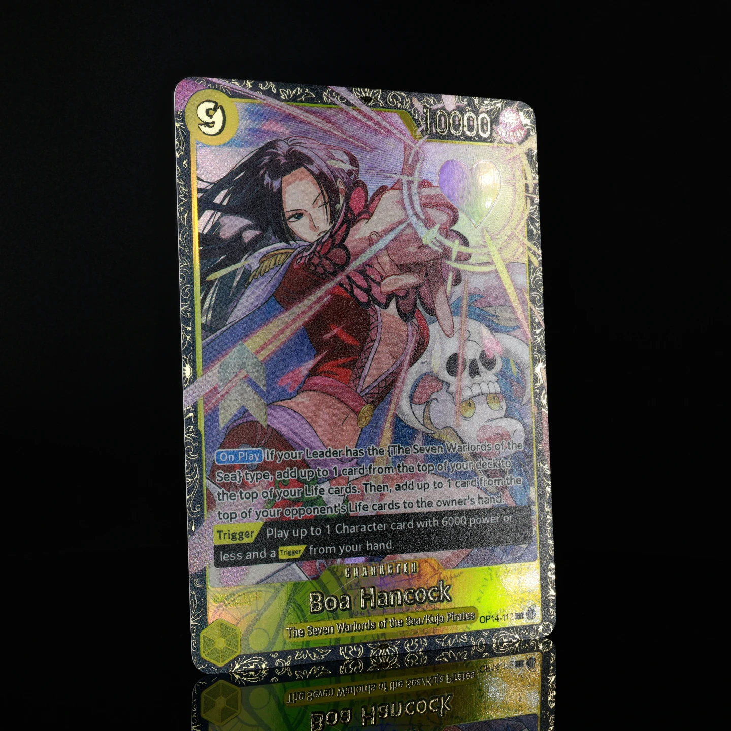 One Piece TCG OPCG English Championship Card OP14-112 Boa Hancock Championship Card Textured Foil Card with Hot Stamping Process